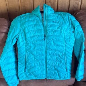 Marmot Women's Teal Quilted 600 Fill Puffer Jacket